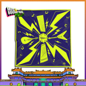 KHĂN BANDANA MEGA BOOMING - XANH VÀNG